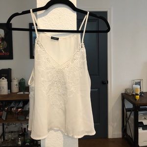 Sheer White Lace Tank